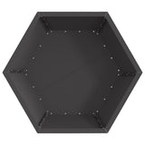 Fire Pit Black 75 x 75 x 28 cm Steel 858996
