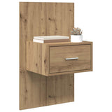 Bedside Cabinet with Drawer 2 pcs Artisan Oak 50 x 32.5 x 80cm 880478