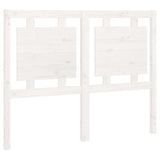 Bed Headboard White 125.5x4x100 cm Solid Pine Wood 817931