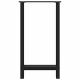 Bar Table Legs Black 2 pcs 50x cm Steel 4013328