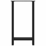 ZNTS Coffee Table Legs Black 2 pcs 50x cm Steel 4013328