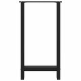 ZNTS Coffee Table Legs Black 2 pcs 50x cm Steel 4013328