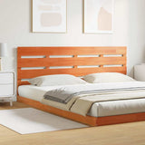 Headboard Wax Brown 200.5 x 3 x 80 cm Solid Pine Wood 844449