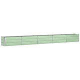 Planter Pastel Green 480 x 50 x 45 cm Galvanised Steel 42018262