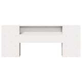 Headboard with Storage White 180 cm Solid Wood Pine 855622