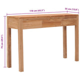 Console Table 110x35x75 cm Solid Teak Wood 287229