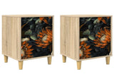 Bedside Cabinet LOCHEM 2 pcs Sonoma Oak 36 x 33 x 60 cm 8007272