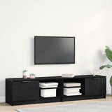 TV Cabinet 2 pcs Black Oak 80 x 35 x 36.5 cm Engineered Wood 862746