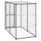 150795 Outdoor Dog Kennel Steel with Roof 110x220x180 cm