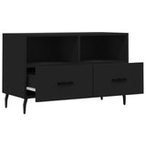 TV Cabinet Black 80x36x50 cm Engineered Wood 828989