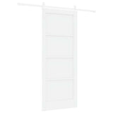 Sliding Door ORKDAL White 83 x 202 cm Solid Pine Wood 3333701