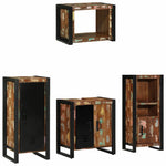 Bathroom Furniture Set 4 pcs Multicolour Solid Reclaimed Wood 3305665