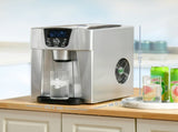 Ice Maker Machine and Water Dispenser, Counter Top Ice Maker for Home with 3L Tank, Adjustable T3398P344366