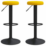 Bar Stools 2 pcs Mustard Yellow Velvet 333150