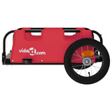 Bike Trailer Red Oxford Fabric and Iron 94160