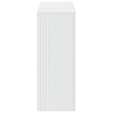 Console Table Striped White 101 x 29 x 74 cm Engineered Wood 899877