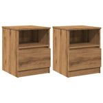 ZNTS Bedside Cabinets 2 pcs Artisan Oak 40x40x50 cm Engineered Wood 856501