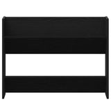 Shoe Cabinet 2 pcs Black Oak 83 x 18 x 60 cm Engineered Wood 875027