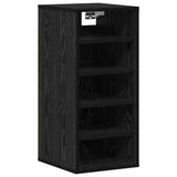 Shoe Cabinet 2 pcs Black Oak 32 x 35 x 70 cm Engineered Wood 862687