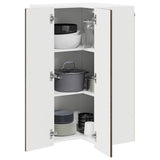 Wall Corner Cabinet PORTO Brown Oak 57 x 57 x 100 cm 885522
