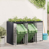 Wheelie Bin Storage for 3 Bins Anthracite 204 x 77.5 x 121.5 cm 3394784