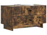Bedside Cabinet Smoked Oak 62 x 34.5 x 47.5 cm Engineered Wood 893860