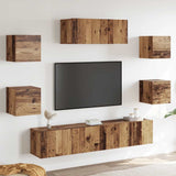 5 Piece TV Cabinet Set Wall-mounted Old Wood 3329207