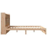 Bookcase Bed without Mattress 180x200cm Super King Solid Wood Pine 3322425