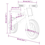 Balance Bike for Children Blue Printed 358364