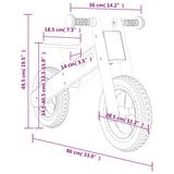 Balance Bike for Children Blue Printed 358364