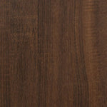ZNTS Side Tables 2 pcs Brown Oak Engineered Wood 823286