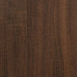 ZNTS Side Tables 2 pcs Brown Oak Engineered Wood 823286