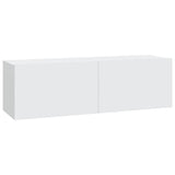 Tv Cabinet Set Set of 7 White Engineered Wood Medium to Large 3114558
