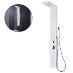 ZNTS Shower Panel System Aluminium Matte White 142372