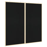 Bulletin Board Folding Black 100 x 100 x 1.4 cm Solid pine wood 42015929
