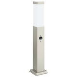 Bollard Lights with Sensor 3 pcs 50 cm Stainless Steel IP44 4006054