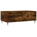 Coffee Table Smoked Oak 90x50x36.5 cm Engineered Wood 830801