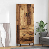 Highboard with Drawer 2 pcs Old Wood 69.5 x 34 x 180 cm 3415787