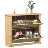Shoe Cabinet Corona 99x32x85 cm Solid Wood Pine 4002785