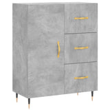 Highboard Concrete Grey 69.5x34x180 cm Engineered Wood 3189425