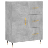 Highboard Concrete Grey 69.5x34x180 cm Engineered Wood 3189425