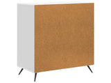 Sideboard High Gloss White 66 x 34.5 x 90 cm Engineered Wood 895509