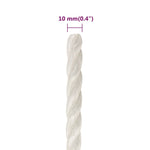 Work Rope White 10 mm 250 m Polypropylene 153053