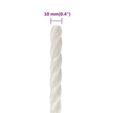 Work Rope White 10 mm 250 m Polypropylene 153053