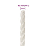 Work Rope White 10 mm 250 m Polypropylene 153053