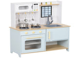 Pretend Play Kitchen, Kids Kitchen Playset with Light & Sound Stove, Turning Knobs, Cooking T3398P422389