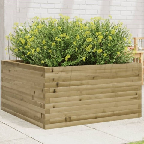 ZNTS Garden Planter 90x90x46 cm Impregnated Wood Pine 3282428