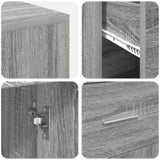 Corner Desk with Drawer Grey Sonoma 102 x 88 x 75 cm 3337278