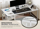 Computer Desk, with Power Sockets - White T3398P343177