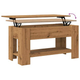 Coffee Table Artisan Oak 101x49x52 cm Engineered Wood 856927